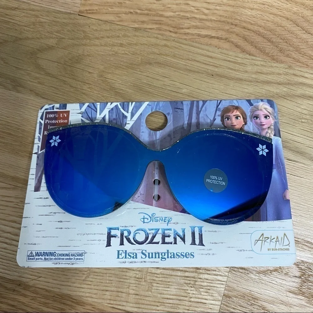 Frozen Elsa Sunglasses NWT Disney Blue 100% UV Protection